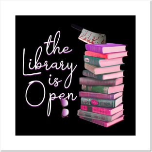 The Lbrary Is Open. So You'd Best Beware and Be Clever. Posters and Art